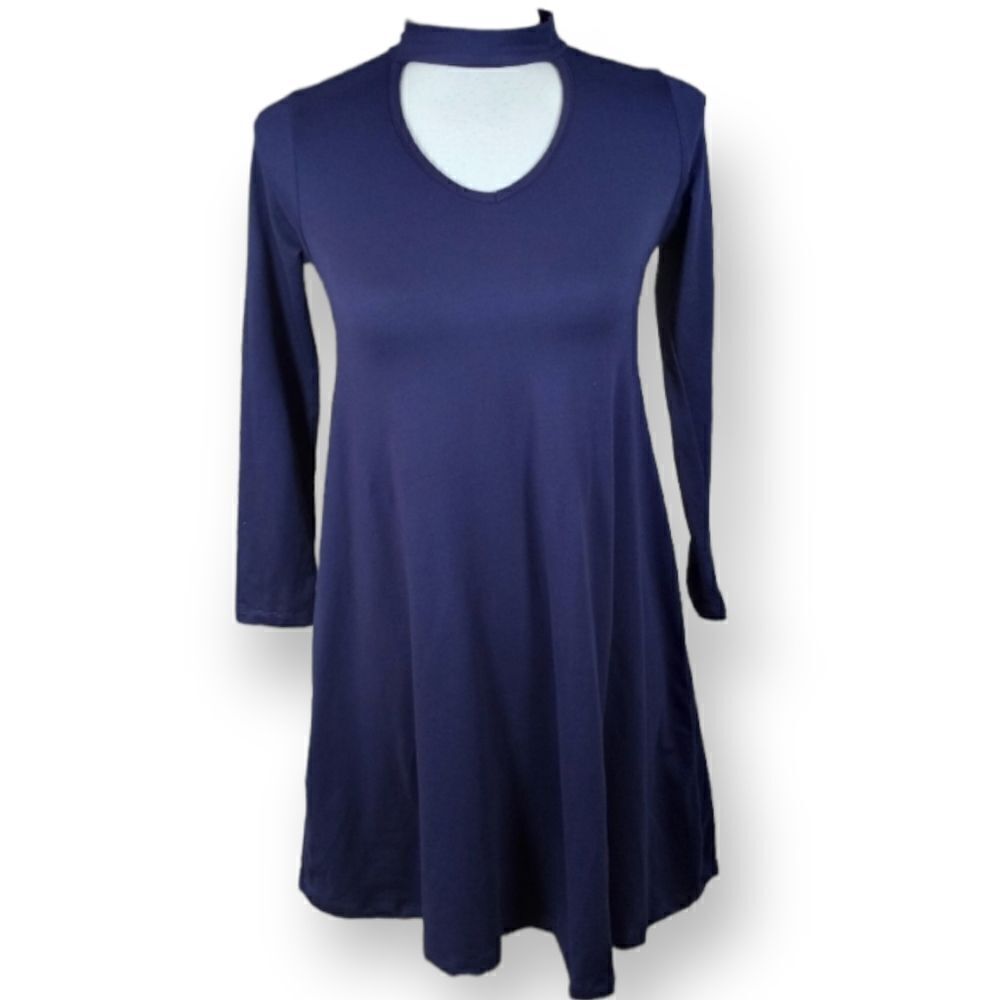 1st KISS NAVY CHOKER DRESS SZ.S/M EUC